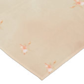Peach elegant floral butterfly pattern tablecloth tischdecke (Schrägansicht)