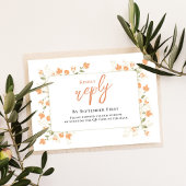 Peach Elegant Wedding Antwort Custom