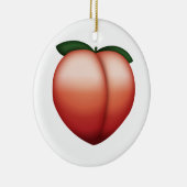 Peach - Emoji Keramik Ornament (Rechts)