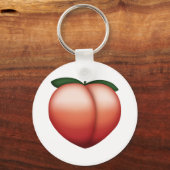 Peach - Emoji Schlüsselanhänger (Vorderseite)