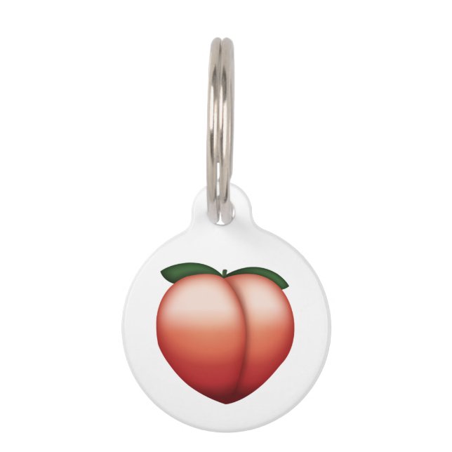 Peach - Emoji Tiernamensmarke (Rückseite)