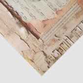 Peach Ephemera Wedding Garden Floral Decoupage Seidenpapier (Detail)