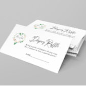 Peach Es ist eine Girl Diaper Raffle Baby Dusche Begleitkarte