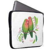 Peach Faced Love Birds Laptopschutzhülle (Vorne Rechts)