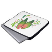 Peach Faced Love Birds Laptopschutzhülle (Vorne Knopf)