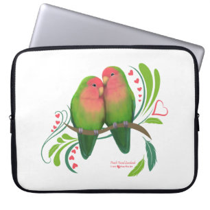 Peach Faced Love Birds Laptopschutzhülle