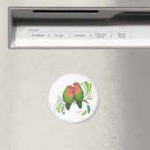 Peach Faced Love Birds Magnet (In Situ (Geschirrspüler))