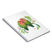Peach Faced Love Birds Notizblock (Rechte Seite)