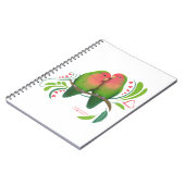 Peach Faced Love Birds Notizblock (Linke Seite)