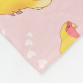 Peach Faced Lutino Lovebird Fleecedecke (Ecke)