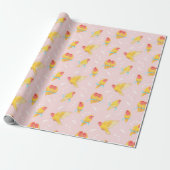 Peach Faced Lutino Lovebird Geschenkpapier (Ungerollt)