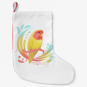 Peach Faced Lutino Lovebird Kleiner Weihnachtsstrumpf