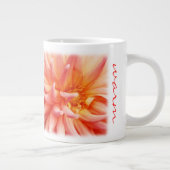 Peach farbig Dahlia Jumbo-Tasse (Rechts)