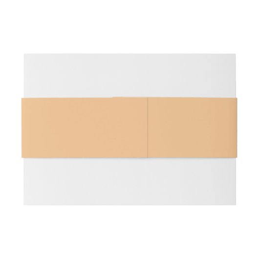 Peach farbige moderne Skriptauftritte Hochzeitsnam Einladungsbanderole (Rückseitenbeispiel)