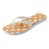 Peach farbige Rabbit Flip Flops Badesandalen (Schrägansicht)