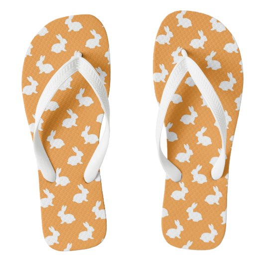 Peach farbige Rabbit Flip Flops Badesandalen (Fußbett)