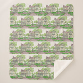 Peach Farmhouse Sherpa Blanket Sherpadecke