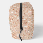 Peach Faux Glitter Waschbeutel (Rechts)