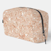 Peach Faux Glitter Waschbeutel (Rechte Ecke)