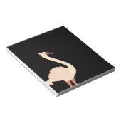 Peach Flamingo Notizblock (angewinkelt)