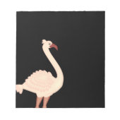 Peach Flamingo Notizblock (Vorderseite)