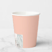 Peach flor Paper Cup Pappbecher (Links)