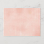 Peach Floral Baby Shooting Books for Baby Einladungspostkarte (Rückseite)