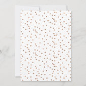 Peach Floral Brautparty Dankeschön Karte (Rückseite)