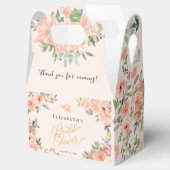 Peach Floral Brautparty Geschenkschachtel (Geöffnet)