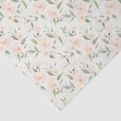 Peach Floral Bridal Shower Seidenpapier (Ausschnitt)