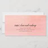 Peach Floral Business Geschenkgutschein (Rückseite)