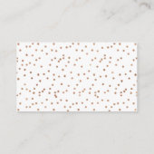 Peach Floral Display Dusche Brautparty Begleitkarte (Rückseite)