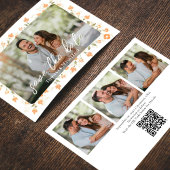 Peach Floral Foto Collage Hochzeit Save The Date