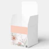 Peach floral Gevor Box Geschenkschachtel (Geöffnet)