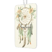 Peach floral Green Dream Catcher Autolufterfrischer (Links)