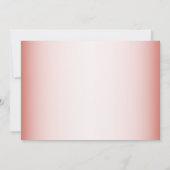 Peach Floral Heart Modern Wedding Rehearsal Dinner Einladung (Rückseite)