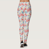Peach Floral Leggings (Rückseite)