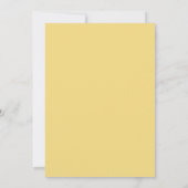 Peach Floral Meadow Wedding Einladung (Rückseite)