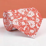 Peach Floral Pattern Custom Necktie Krawatte<br><div class="desc">This custom necktie features a sophisticated floral pattern, making it a stylish and unique accessory. It's perfect for adding a touch of personality to any outfit, whether it's for a special occasion or everyday wear. The high-quality fabric ensures a comfortable and long-lasting wear, and the custom design allows you to...</div>