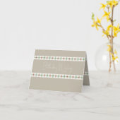 Peach Floral Pattern Karte (Gelbe Blume)