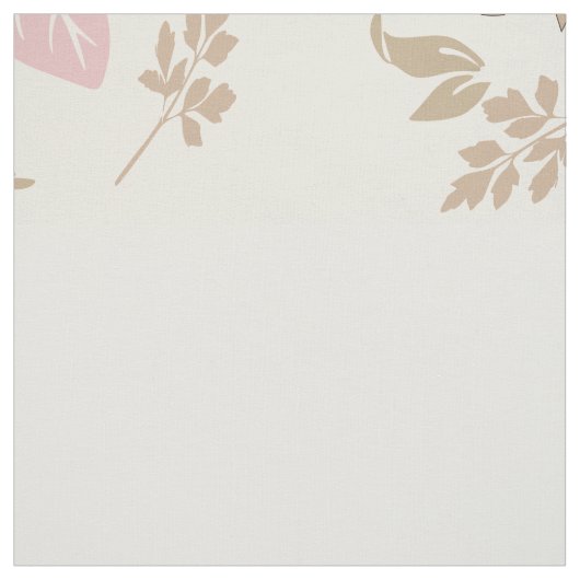 Peach Floral Stoff (Muster)