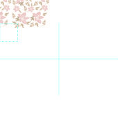 Peach Floral Stoff (Kachel)