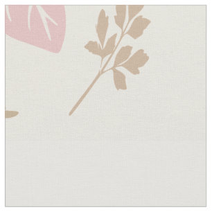 Peach Floral Stoff
