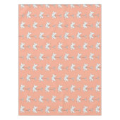 Peach Floral Tischdecke (Vorderseite)