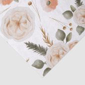 Peach floral Tissue Seidenpapier (Detail)