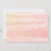 Peach Floral Wedding 3 Fotos Dankeskarte (Rückseite)