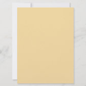 Peach Floral Wedding Einladung (Rückseite)