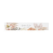 Peach Floral Wedly Band (Flach)