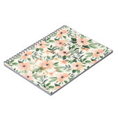 Peach Flowers Beauty Beholder Notizblock (Linke Seite)