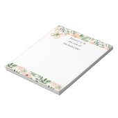 Peach Flowers Beauty Beholder Notizblock (Rotiert)